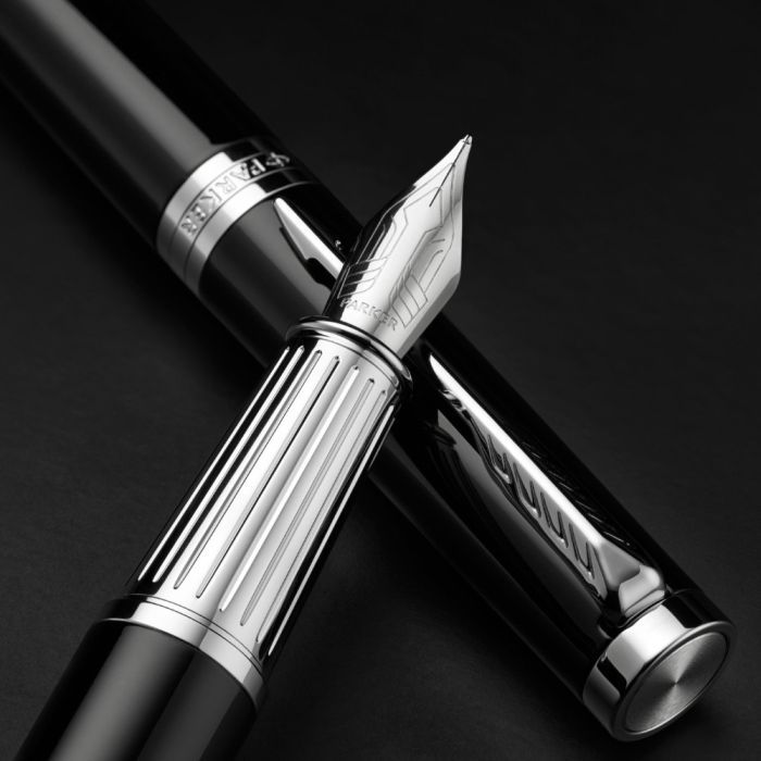 Ручка пір'яна Parker INGENUITY Black Lacquer CT FP F (60 111) зображення 7