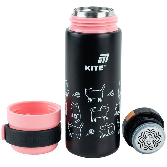Термос Kite 500 мл, чорний (K25-1222-3) зображення 4