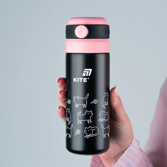 Термос Kite 500 мл, чорний (K25-1222-3) зображення 6