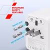 Зарядное устройство Canyon OnTour 20 2xUCB-C + USB-A EU/UK/US/AUS 20W White (CNS-TA20W1005W) изображение 10