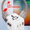 Зарядное устройство Canyon OnTour 20 2xUCB-C + USB-A EU/UK/US/AUS 20W White (CNS-TA20W1005W) изображение 7