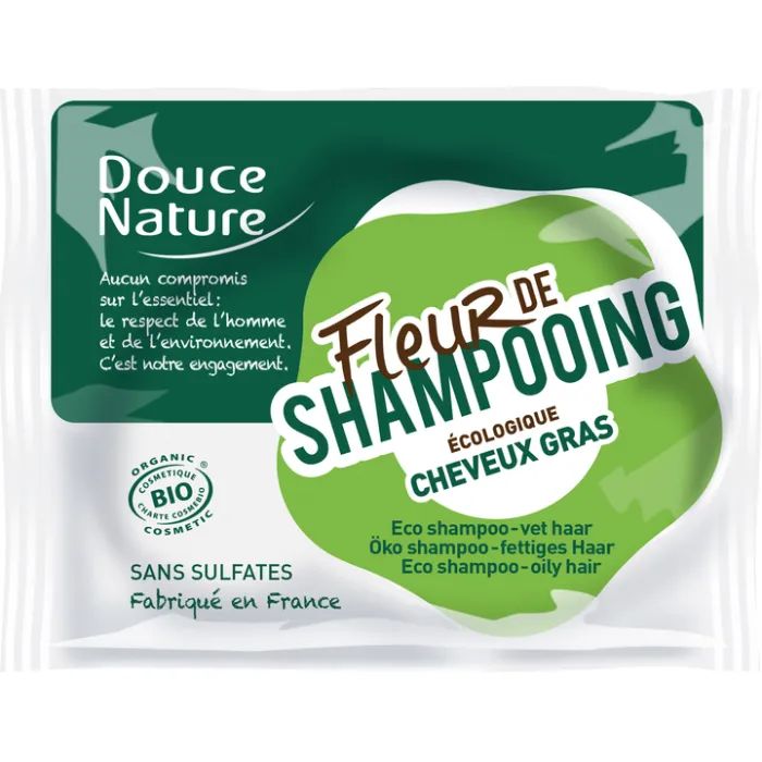 Шампунь Douce Nature Fleur De Shampoo Твердий Для жирного волосся 85 г (3380380058585)