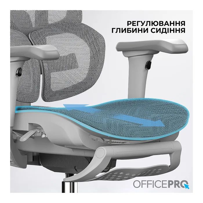 Офисное кресло OfficePro OC950B Black (OC950B) изображение 12
