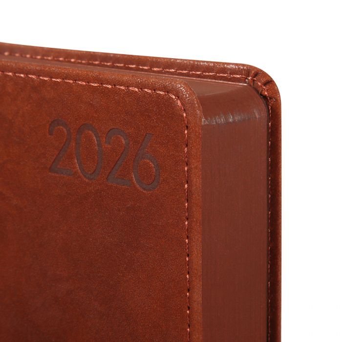 Еженедельник Leo planner А5 датирован 2026 "Case", интегральный, темный изумруд, 368 страниц (252660) изображение 3