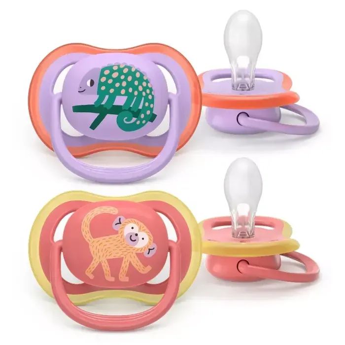 Пустушка Philips AVENT Ultra Air 18+ міс 2 шт жовто-зелена (SCF349/50)