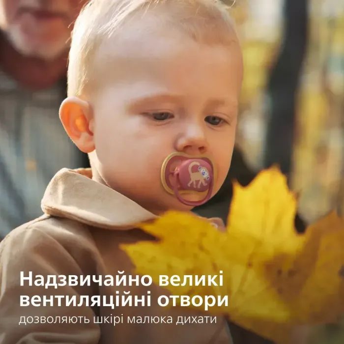 Пустушка Philips AVENT Ultra Air 18+ міс 2 шт жовто-зелена (SCF349/50) зображення 3