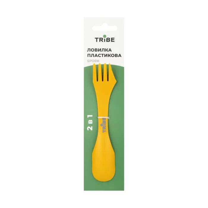 Ложка-вилка туристическая Tribe Spork пластикова yellow (T-FC-0031-yellow) изображение 3 Ложка-вилка туристическая Tribe Spork пластикова yellow (T-FC-0031-yellow) изображение 3