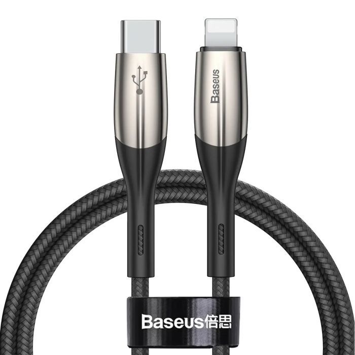 Дата кабель USB-C to Lightning 1.0m 18W black Baseus (CATLSP-01)