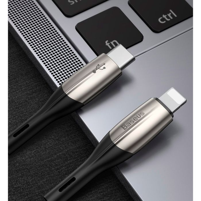 Дата кабель USB-C to Lightning 1.0m 18W black Baseus (CATLSP-01) изображение 6
