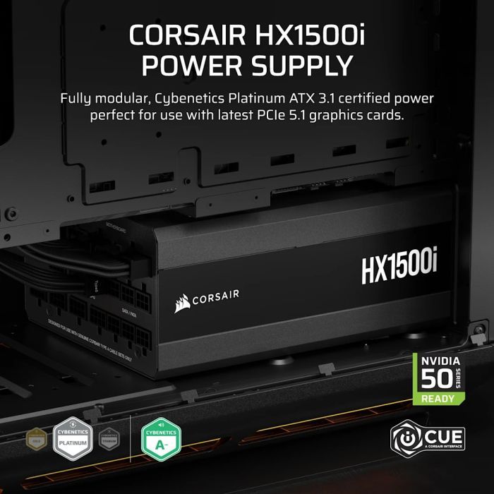 Блок питания Corsair 1500W HX1500i (CP-9020309-EU) изображение 5