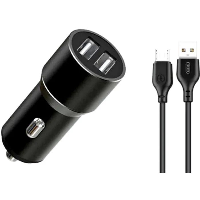 Зарядное устройство XO 1xUSB + cable USB to Micro 5P TZ09 black (6920680873487)