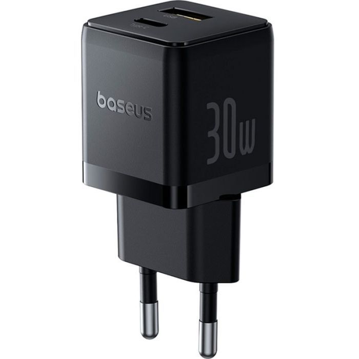 Зарядное устройство Baseus 1xUSB-C 30W + 1xUSB + cable USB-C to USB-C 60W 1.0m (P1011160A113-01) изображение 2