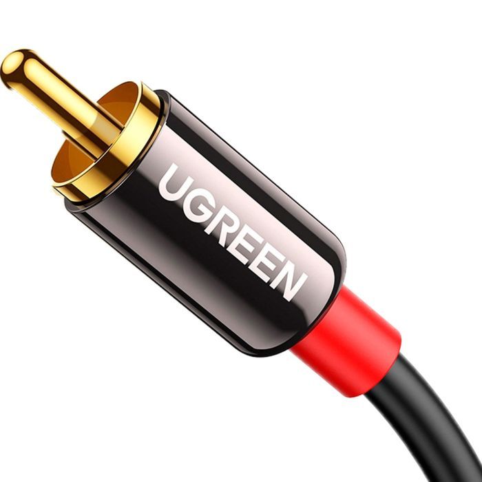Кабель мультимедийный 3.5mm M to 2xRCA M 2.0m AV116 black Ugreen (10584) изображение 3 Кабель мультимедийный 3.5mm M to 2xRCA M 2.0m AV116 black Ugreen (10584) изображение 3