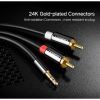 Кабель мультимедийный 3.5mm M to 2xRCA M 5.0m AV116 black Ugreen (10591) изображение 7 Кабель мультимедийный 3.5mm M to 2xRCA M 5.0m AV116 black Ugreen (10591) изображение 7