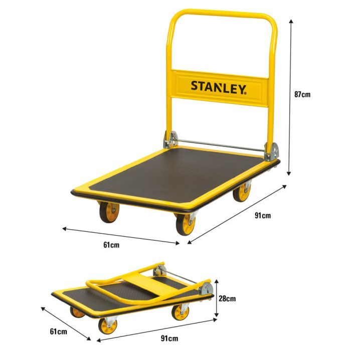 Візок вантажний Stanley до 300кг, розмір платформи 91х61см (SXWT-PC528) зображення 3