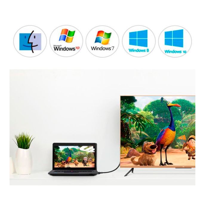 Кабель мультимедийный miniDisplayPort M to DisplayPort M 1.5m MD105 black Ugreen (10477) изображение 5