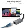 Адаптер Promate USB-C to RJ45 Ethernet 1000Mbps grey (gigaLink-c.grey) зображення 5