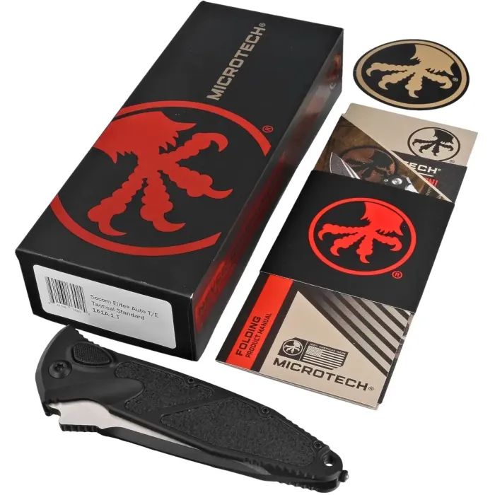 Нож Microtech Socom Elite Auto Tanto Point Tactical Black (161A-1T) изображение 4 Нож Microtech Socom Elite Auto Tanto Point Tactical Black (161A-1T) изображение 4