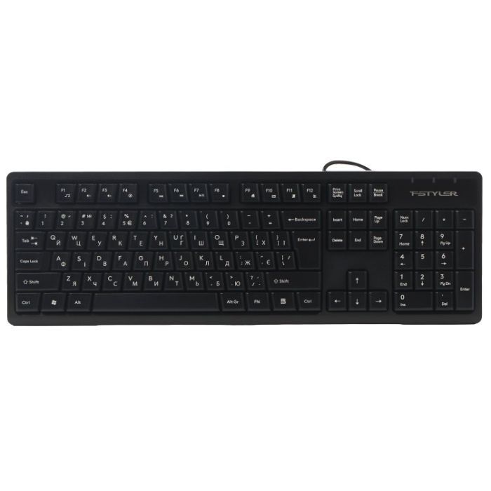 Клавиатура A4Tech FKS12 USB UA Black (4711421003155)