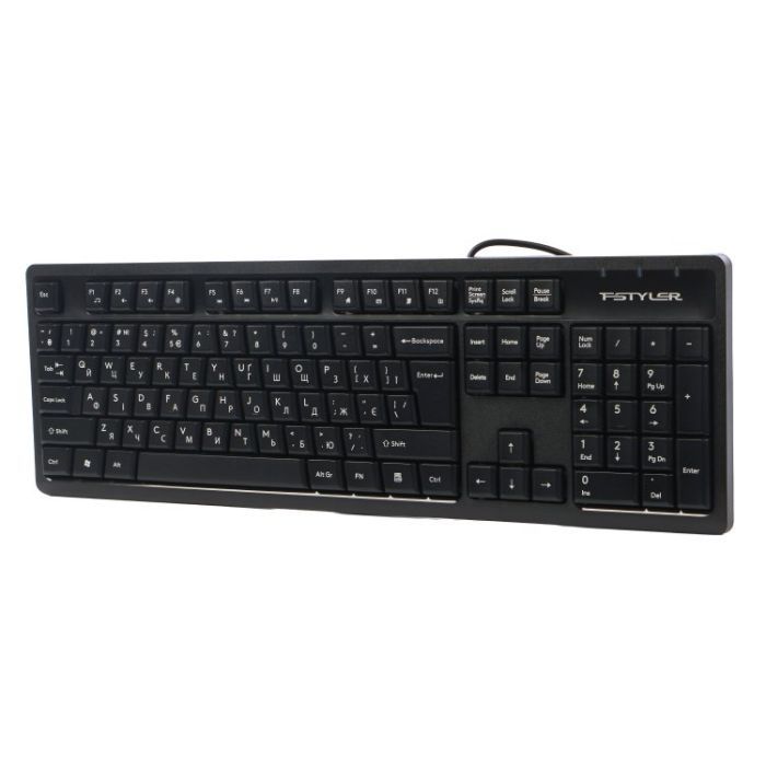 Клавиатура A4Tech FKS12 USB UA Black (4711421003155) изображение 3
