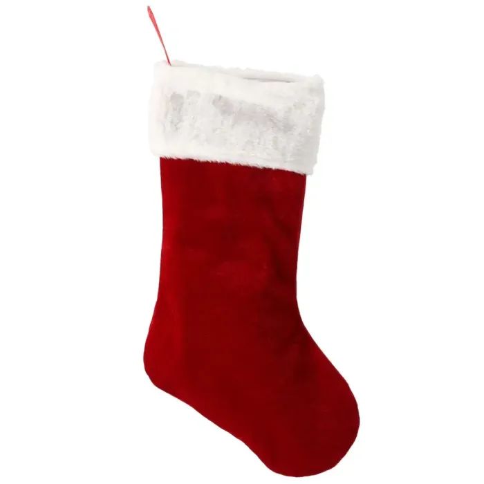 Украшение декоративное Chomik шкарпетка новорічна 47 см, червона з білим (5900779900233)