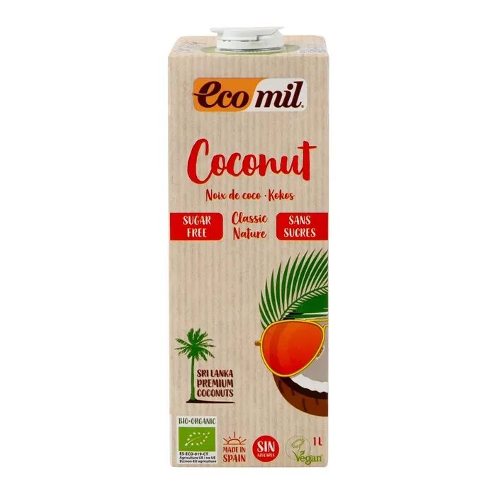 Молоко рослинне Ecomil Bio Органічне Кокосове класичне без цукру 1 л (193083)
