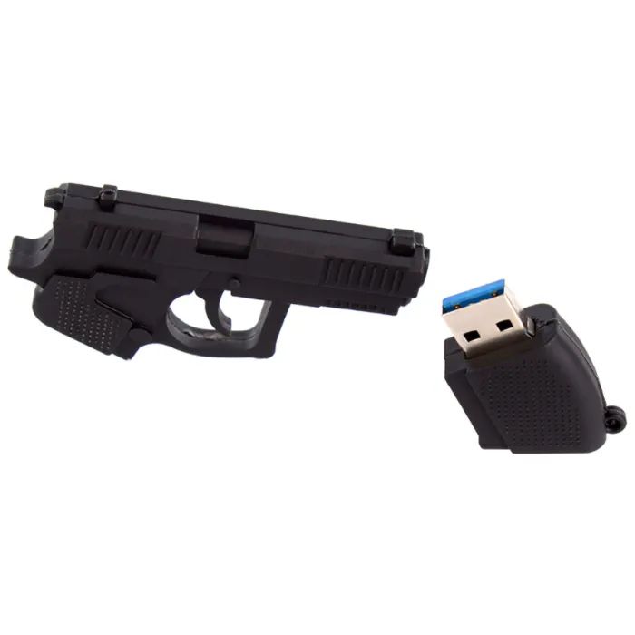 USB флеш накопитель ColorWay Pistol 64 GB 3.0 Black (CW-USBPL64) изображение 6