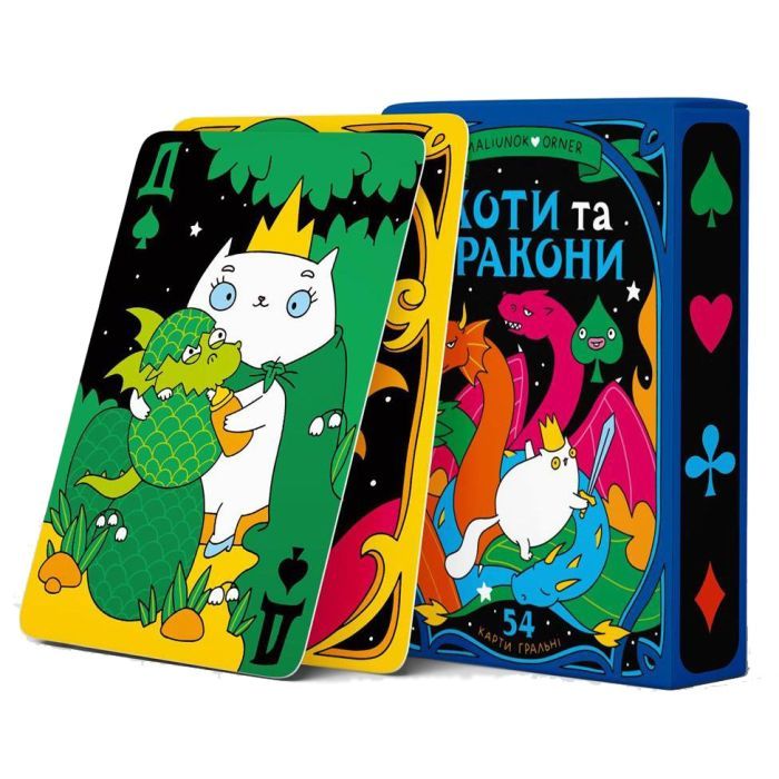 Гральні карти Orner Maliunok. Коти та Дракони (orner-2870) зображення 2