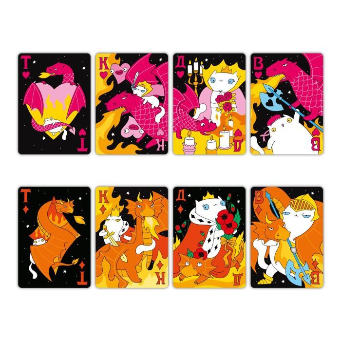 Гральні карти Orner Maliunok. Коти та Дракони (orner-2870) зображення 4