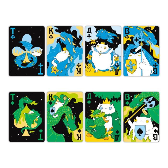 Гральні карти Orner Maliunok. Коти та Дракони (orner-2870) зображення 5