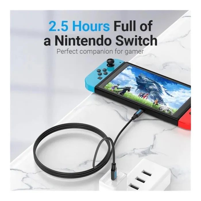 Дата кабель USB-C to USB-C 1.5m 5A black Vention (COTBG) зображення 8