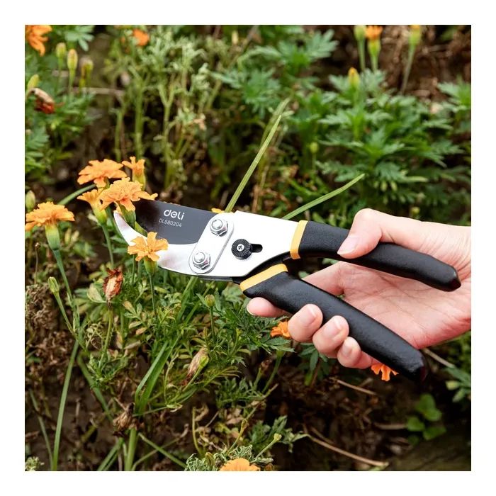 Секатор Deli садовий універсальний, тефлонове покриття лез 8" 200 мм (DL580204) зображення 4