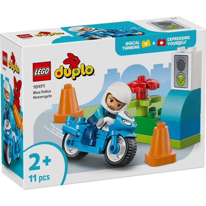 Конструктор LEGO DUPLO Town Синий полицейский мотоцикл (10471)