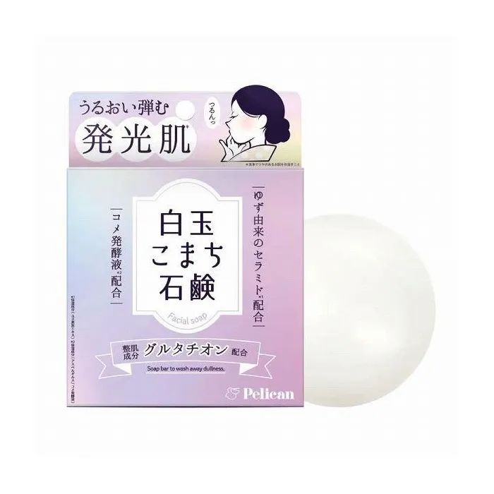 Тверде мило Pelican Face Soap Для обличчя з глутатіоном 80 г (4976631481784) зображення 3