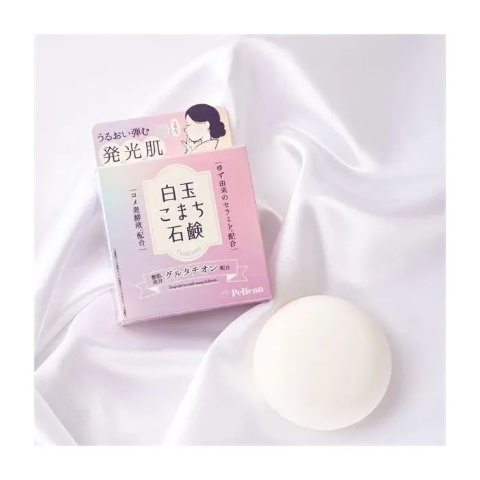 Тверде мило Pelican Face Soap Для обличчя з глутатіоном 80 г (4976631481784) зображення 4