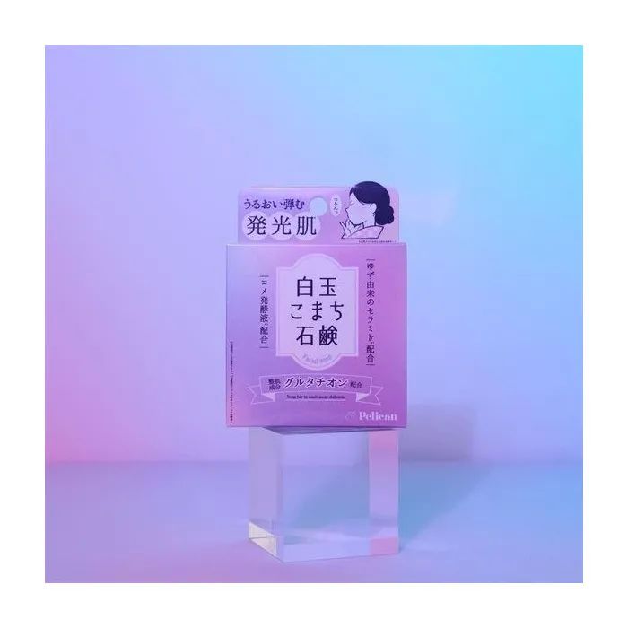 Тверде мило Pelican Face Soap Для обличчя з глутатіоном 80 г (4976631481784) зображення 5