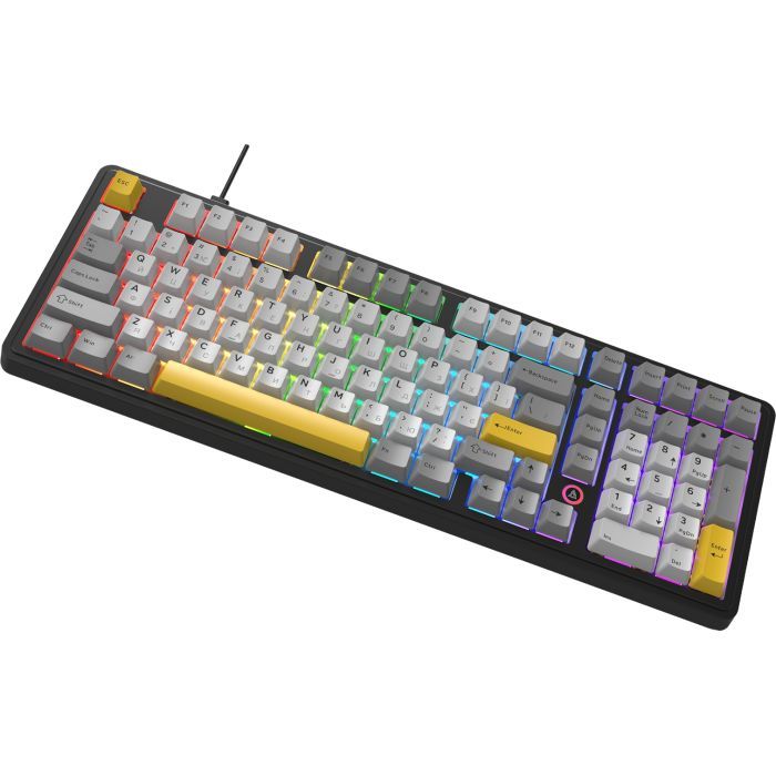 Клавіатура Ajazz AK980 MAX Magnetic Switch USB UA Black/Grey/Yellow (AK980-MAX-M-BGY) зображення 4