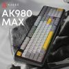 Клавіатура Ajazz AK980 MAX Magnetic Switch USB UA Black/Grey/Yellow (AK980-MAX-M-BGY) зображення 6