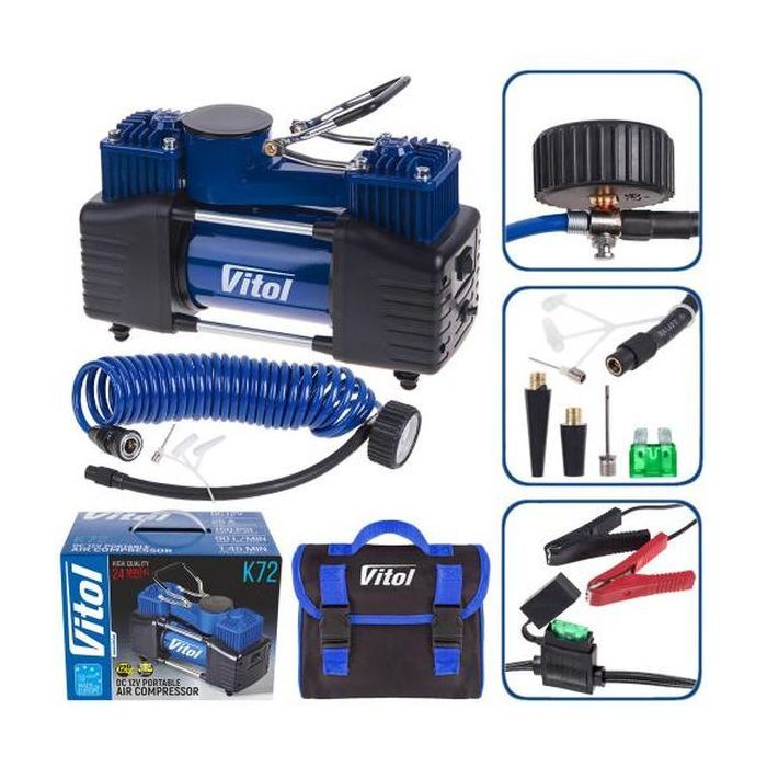 Автомобільний компресор VITOL K-72 150psi/25Amp /90л (K-72) зображення 2