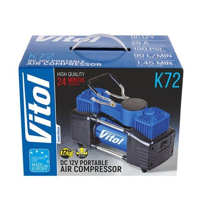 Автомобільний компресор VITOL K-72 150psi/25Amp /90л (K-72) зображення 7