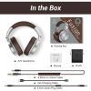 Наушники OneOdio Fusion A70 Bluetooth+3,5мм/6,35мм Silver/Brown (A70 Silver Brown) изображение 3