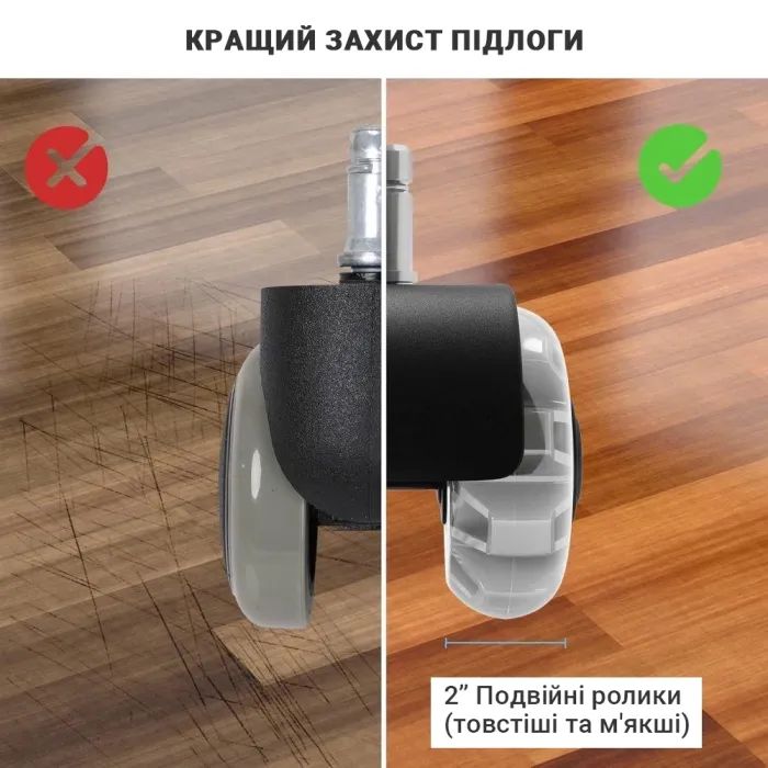 Ролик для кресла Аклас FI 11 D-50 декор, Прозрачный (00166283) изображение 10