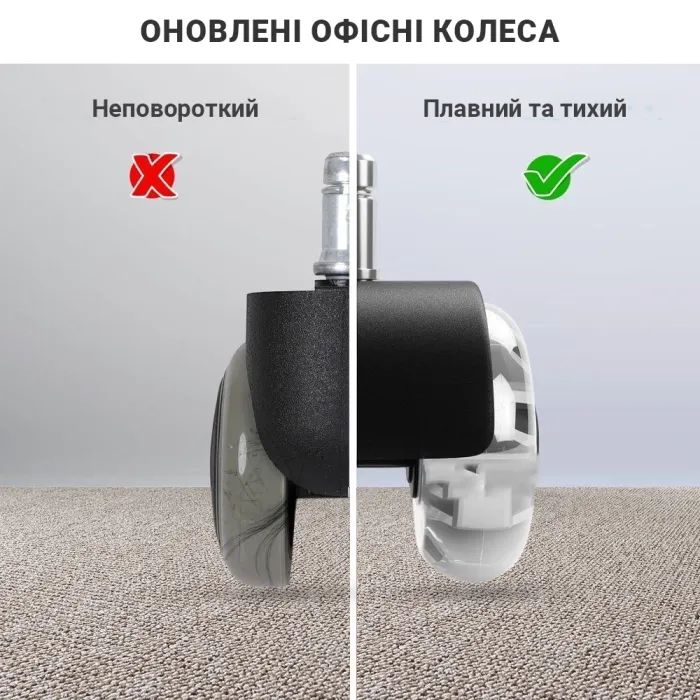 Ролик для кресла Аклас FI 11 D-50 декор, Прозрачный (00166283) изображение 9