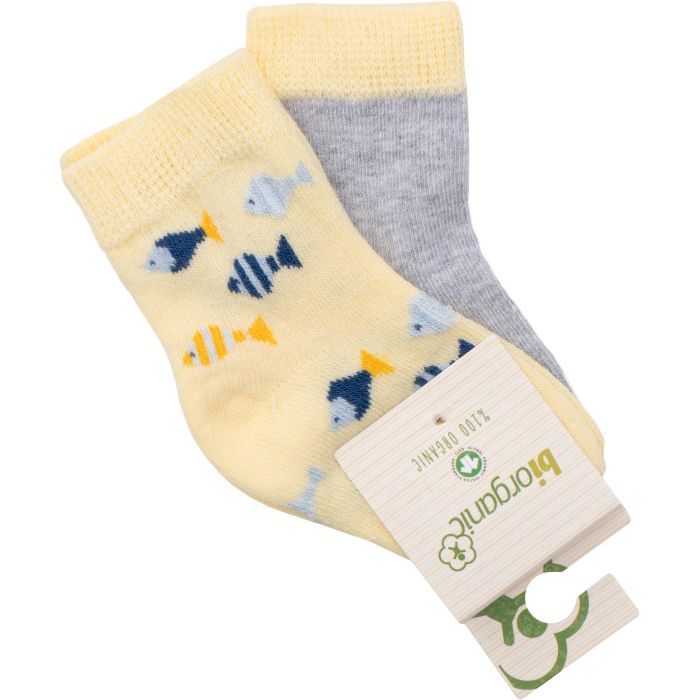 Носки детские Bibaby с рыбками (68377-6-12-blue) изображение 2