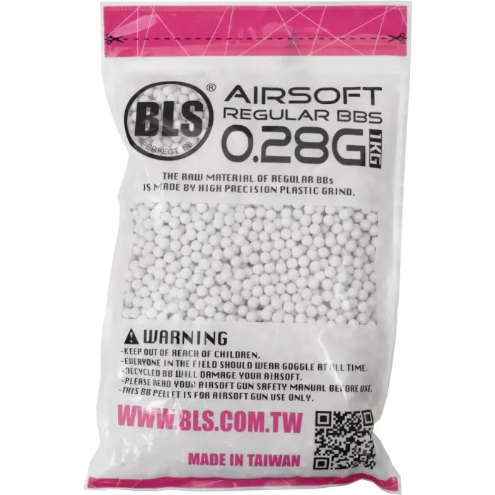 Страйкбольні кульки BLS Precision White 6 мм 0,3 г 1 кг (1928.00.07) зображення 2