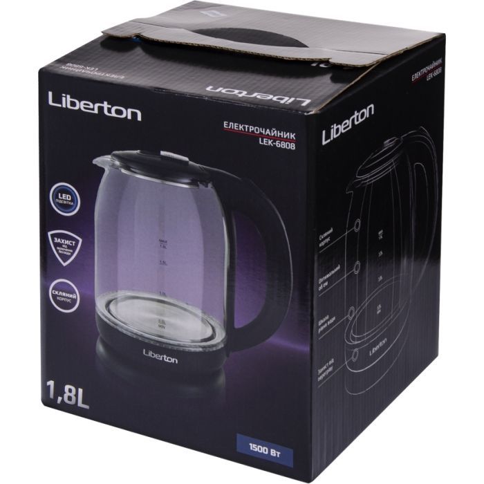 Електрочайник Liberton LEK-6808 зображення 8