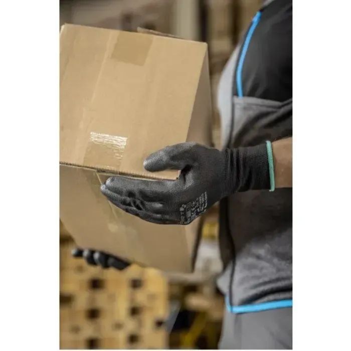 Захисні рукавиці Hoegert JAGST HT5K756-9 з поліуретановим покриттям чорні, 9 (HT5K756-9) зображення 2