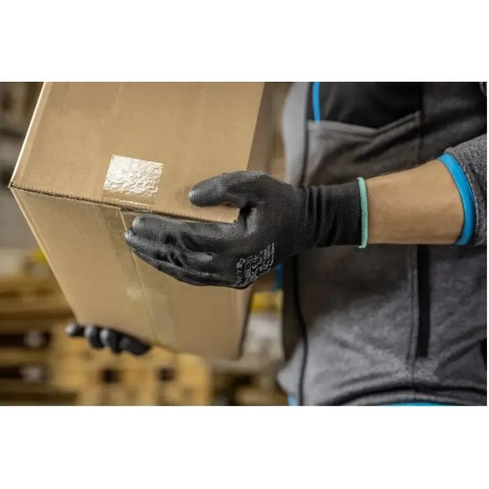 Захисні рукавиці Hoegert JAGST HT5K756-9 з поліуретановим покриттям чорні, 9 (HT5K756-9) зображення 3