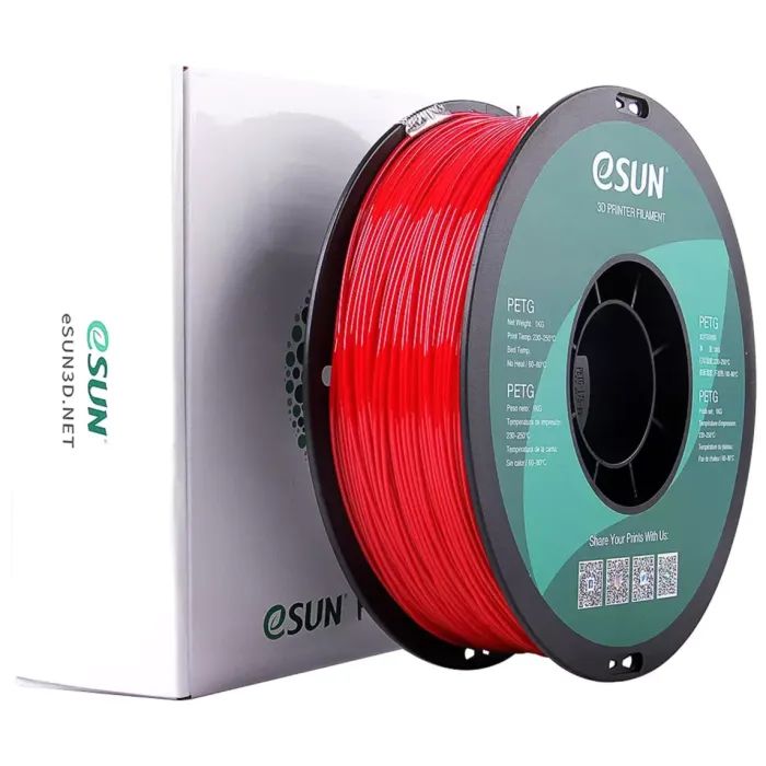 Пластик для 3D-принтера eSUN PETG 1,75mm 1kg FIRE ENGINE RED (PETG-P175FR1)