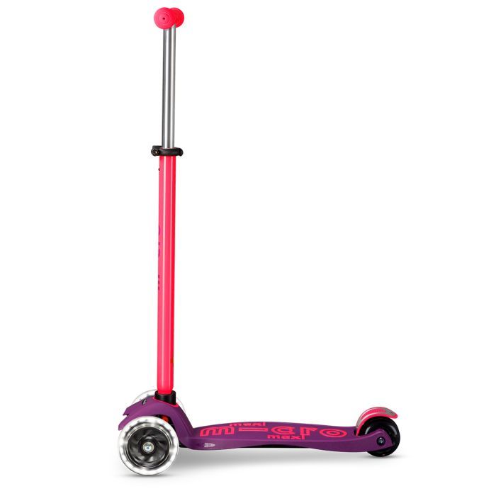 Самокат Micro Maxi Deluxe Neon LED" Ультра рожевий" (MMD233) изображение 2